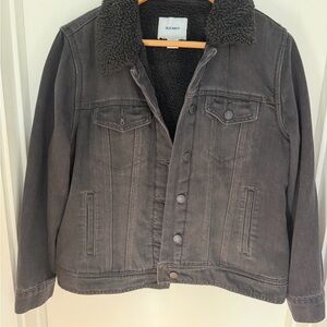 Old Navy Women's Charcoal Jean Jacket
